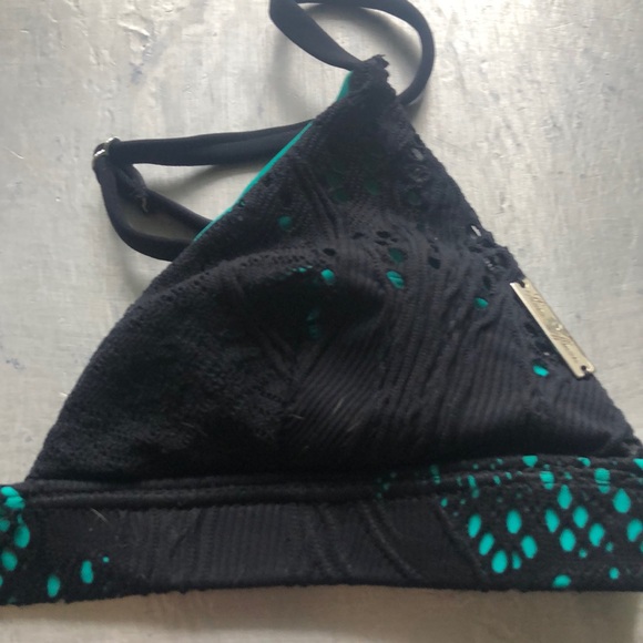 Mara Hoffman Mesh Triangle Bikini Top - Picture 2 of 5